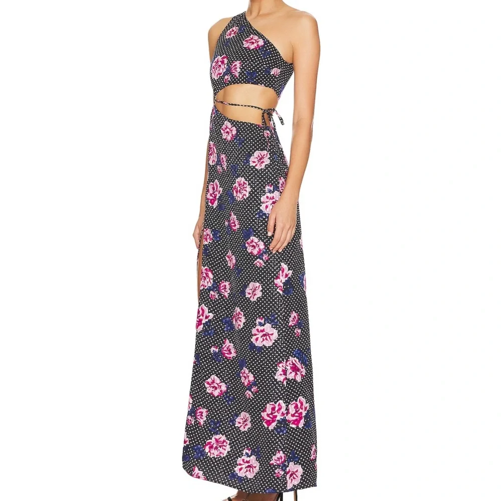 Natalia Gown in Coco Dot Navy - Picture 4 of 5